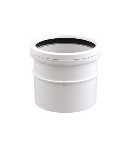 Wavin OsmaSoil 4S124W S/SW Single Socket 110mm White