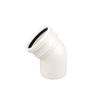 OsmaSoil 4S163W S/S Bend 45 deg 110mm White