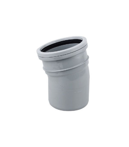 Wavin OsmaSoil 4S167G S/S Bend 15 deg 110mm Grey
