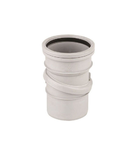 Wavin OsmaSoil 4S173G S/S Adjustable Bend 30 deg 110mm Grey