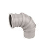 Wavin OsmaSoil 4S179G S/S Adjustable Bend 90 deg 110mm Grey