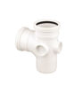 Wavin OsmaSoil 4S190W S/S Single Branch 87.5 deg 110mm White