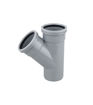 Wavin OsmaSoil 4S210G S/S Single Branch 45 deg 110mm Grey