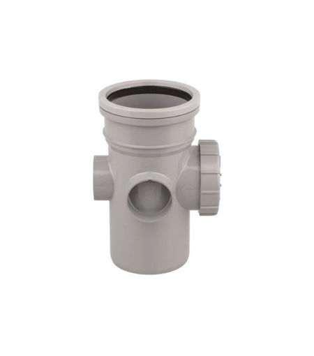 Wavin OsmaSoil 4S274G S/S Bossed Access Pipe 110mm Grey