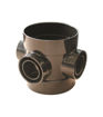 Wavin OsmaSoil 4S588B Short Boss Pipe 110mm Blk