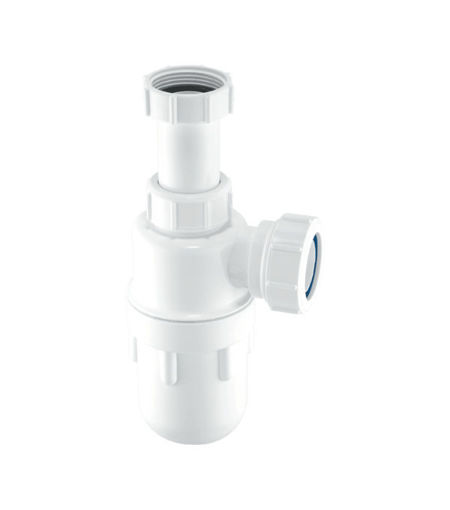 McAlpine 1.1/4" x 75mm Water Seal Adjustable Inlet Bottle Trap with Multifit Outlet A10A