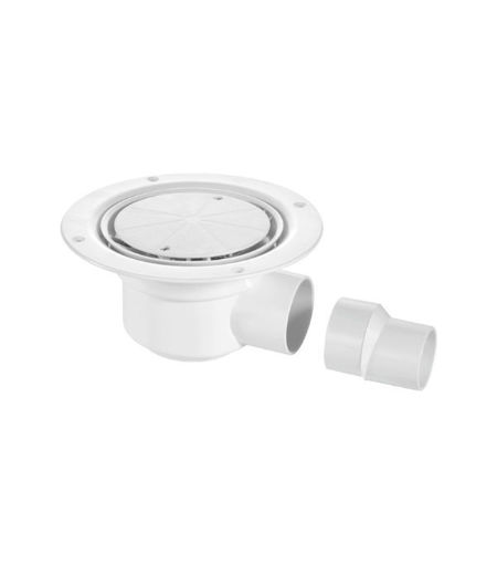 McAlpine 50mm Water Seal Gully with Horizontal Outlet for Sheet Flooring TSG50WH