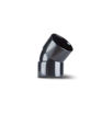 Polypipe ABS 32mm 45 Degree Obtuse Bend - Black