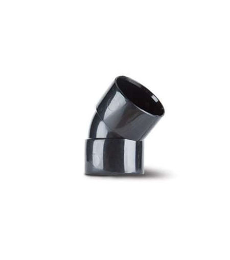 Polypipe ABS 32mm 45 Degree Obtuse Bend - Black