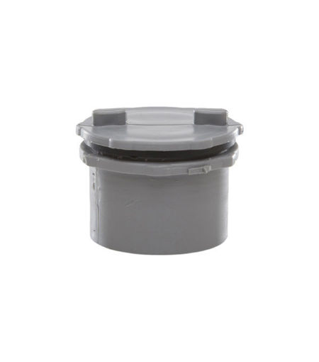 Polypipe 40mm Push Fit Waste Screwed Access Plug - Grey