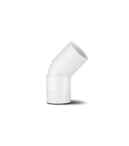 Polypipe ABS 19mm Overflow 45 Degree Bend - White