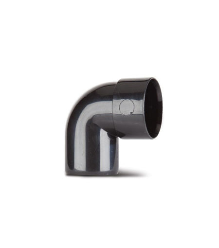 Polypipe ABS 32mm 90Deg Spigot M&F Bend - Black