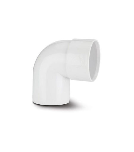Polypipe ABS 32mm 90Deg Spigot M&F Bend - White