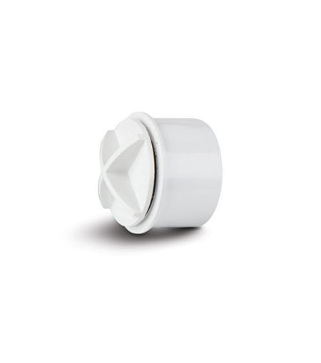 Polypipe ABS 32mm Screwed Access Plug - White