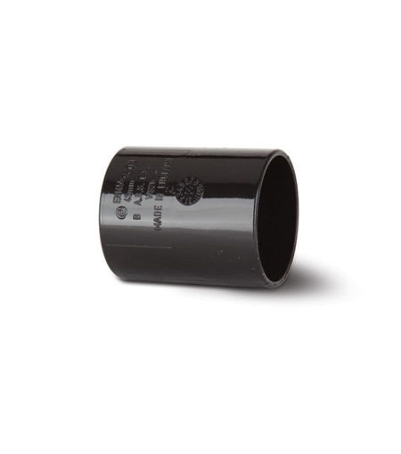 Polypipe ABS 32mm Straight Connector - Black