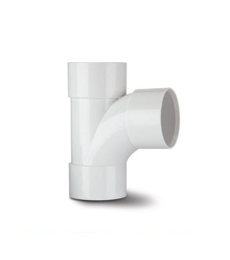Polypipe ABS 32mm Swept Equal Tee - White