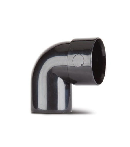 Polypipe ABS 40mm 90Deg Spigot M&F Bend - Black