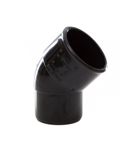 Polypipe ABS 40mm Spigot 45Deg Bend - Black
