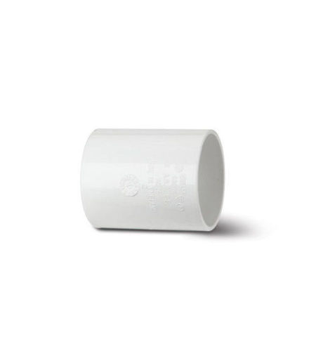 Polypipe ABS 50mm Straight Connector - White