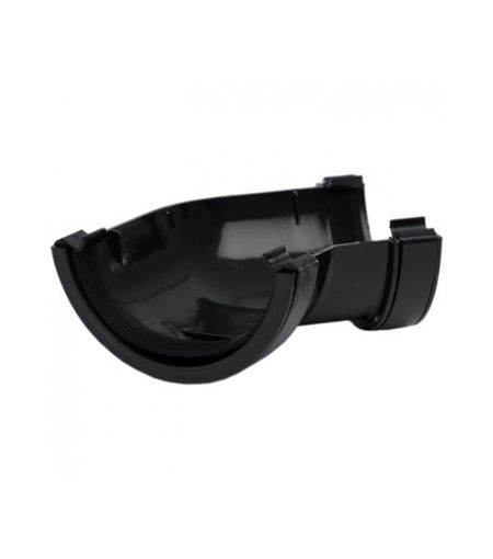 Polypipe Half Round Gutter 135Deg Angle - Black