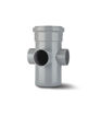 Polypipe Soil  4" Long Boss Pipe Single Socket - Grey