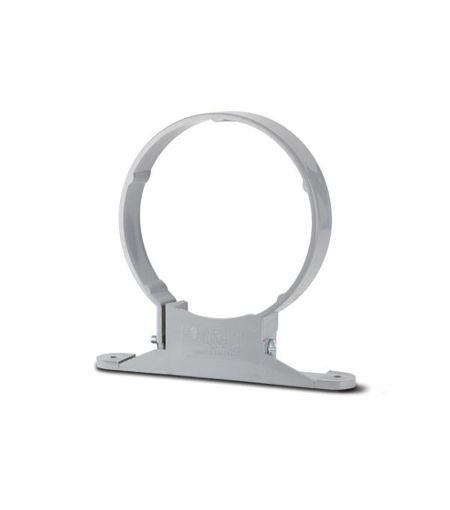Polypipe Soil  4" Pipe Bracket Nut & Bolt- Grey