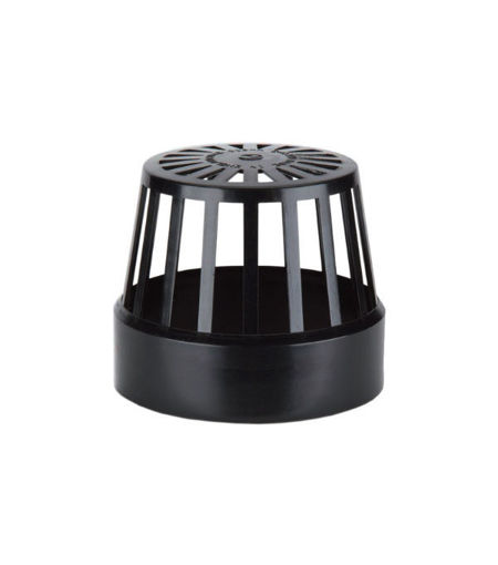 Polypipe Soil 4" Balloon Grating - Black