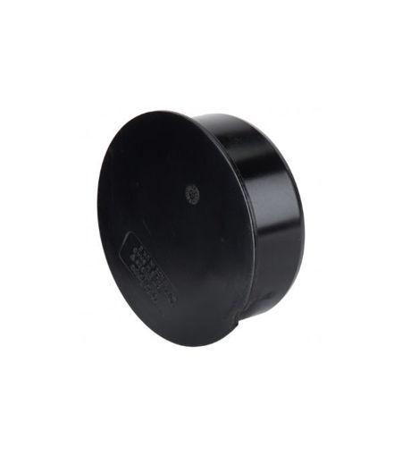 Polypipe Soil 4" Socket Plug - Black