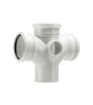 Polypipe Soil  4" - Double Branch - White