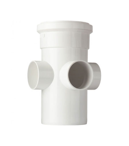 Polypipe Soil  4" Long Boss Pipe Single Socket - White