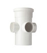 Polypipe Soil  4" Long Boss Pipe Single Socket - White