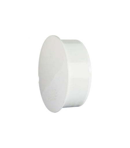 Polypipe Soil 4" Socket Plug - White
