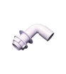 Wavin Osma Solvent Overflow 21.5mm Tank Connector Bent White