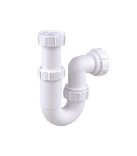 Wavin Osma Trap 5V807W 40mm Adjustable Tubular P Trap 76mm