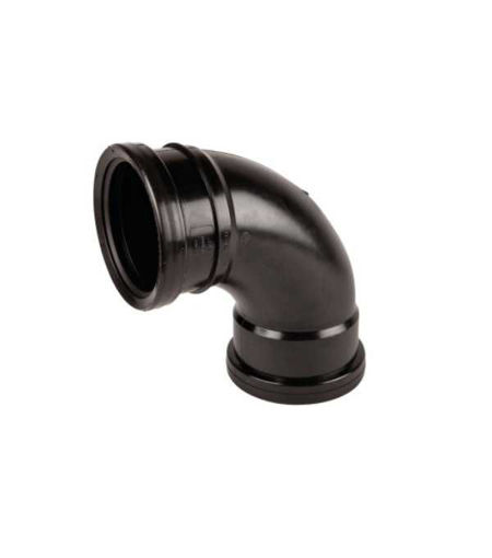 Wavin OsmaSoil 4S561B D/S Bend 87.5 deg 110mm Black