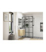 Coniston 1200mm Framed Wetroom Panel - Black