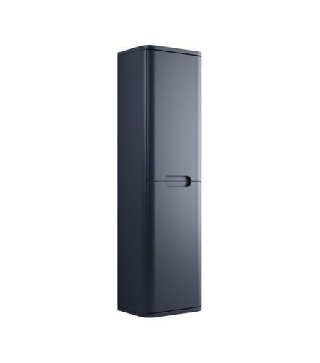 Laburnum 350mm 2 Door Wall Hung Tall Unit - Matt Indigo