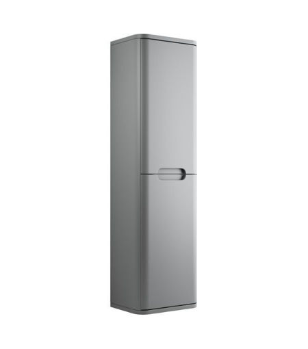 Laburnum 350mm 2 Door Wall Hung Tall Unit - Matt Grey