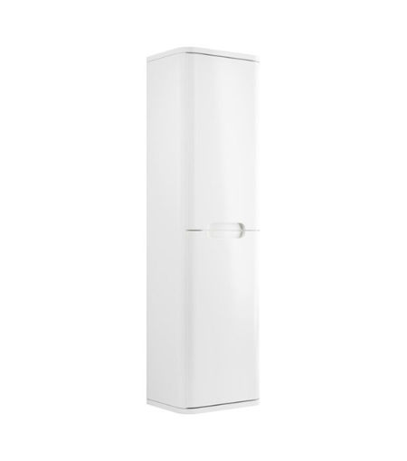 Laburnum 350mm 2 Door Wall Hung Tall Unit - White Gloss