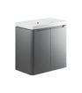 Laburnum 805mm 2 Door Floor Standing Basin Unit - Matt Grey