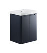 Laburnum 605mm 2 Door Floor Standing Basin Unit - Matt Indigo