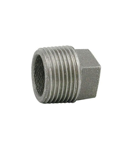 Black Iron - 1/4" Solid Plug