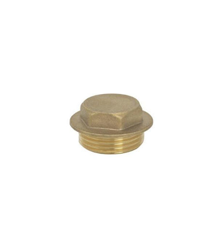 3/4" Brass Flange Plug BRFP‑E Threaded Pipe Cap
