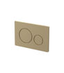 Round Push Button Flushplate - Brushed Brass