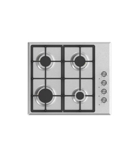 Prima PRGH108 60cm Gas Hob (Cast Iron) - St/Steel- H 42 x W 590 x D 520mm