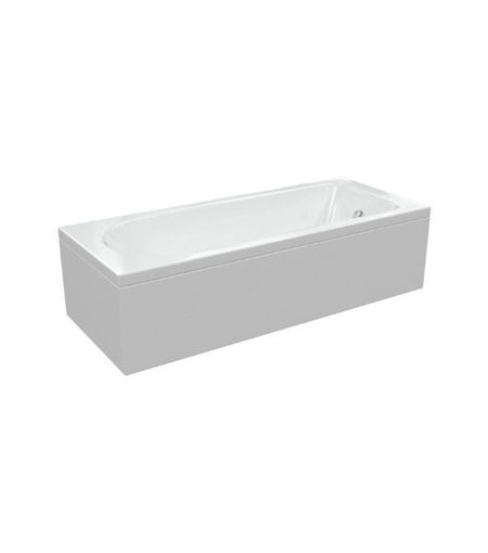 Piper D Shape Single End SUPERCAST 1700x700x550mm 2TH Bath w/Legs