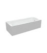 Piper D Shape Single End SUPERCAST 1700x700x550mm 2TH Bath w/Legs