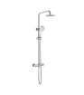 Havelock Round Thermostatic Bar Mixer w/Riser Kit - Chrome