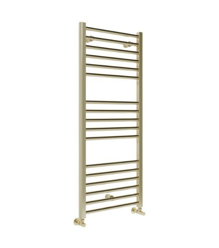 Grafton Straight 30mm Ladder Radiator (500x1200x30mm) - Brushed Brass