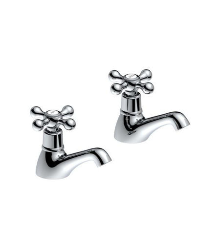 Salem Basin Pillar Taps - Chrome